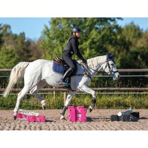 Cavaletti Blok/spring 400X300Mm - Sort el pink