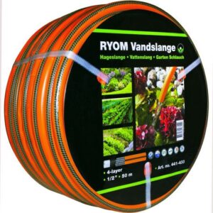 Vandslange orange 1/2" 4-Lag Arm.50M