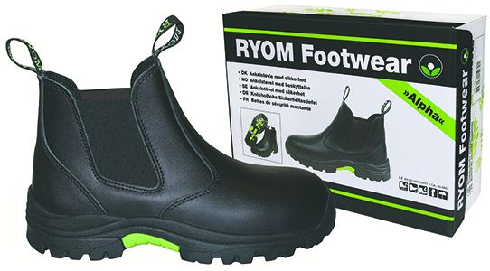 Fritidsstøvle skind med sikkerhed str. 36 til 42