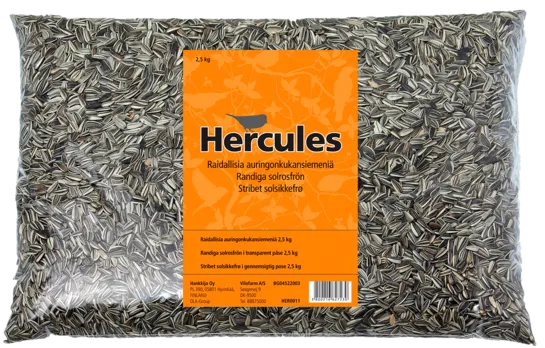Hercules HER011 Stribede Solsikkefrø - 2,5 kg