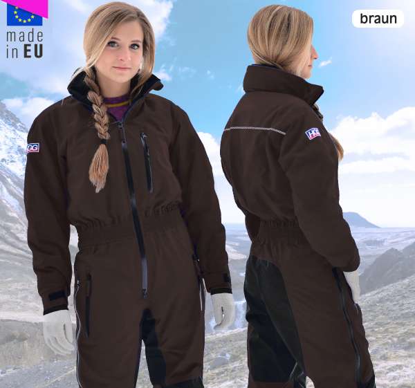 HGG ridedragt `coldy` navy str XL + 12 cm ekstra om maven