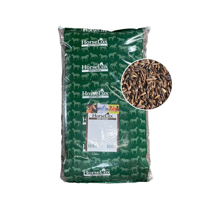 HorseLux Sort Havre - 20 kg