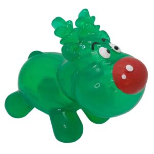 Xmas TPR Reindeer, 15 cm hundelegetøj til jul