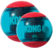 KONG Squeezz Action Rød - str. S 3 bolde, hundelegetøj