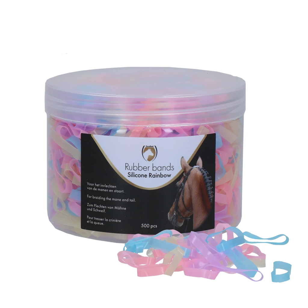 hest elastik Silikone Rainbow