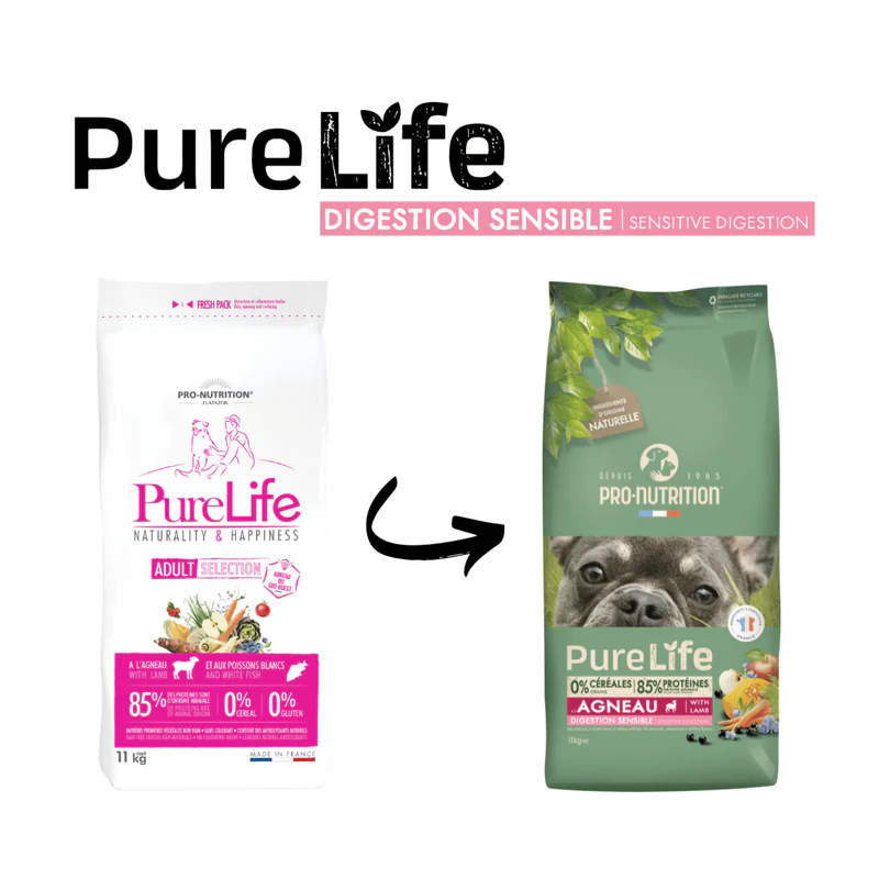 PureLife Adult Sensitive Digestion - Kornfrit - 11 kg