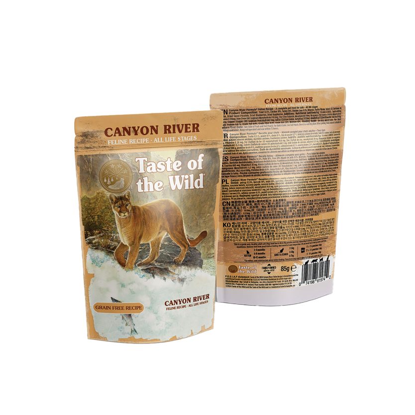 Taste of The Wild Canyon River Cat Chunks in Gravy Pouch 85g 1 stk